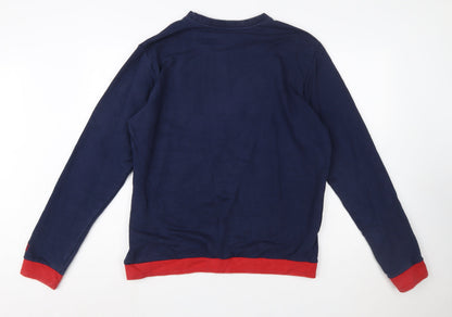 Kappa Men's Blue FC Grenoble Pullover Sweatshirt XL