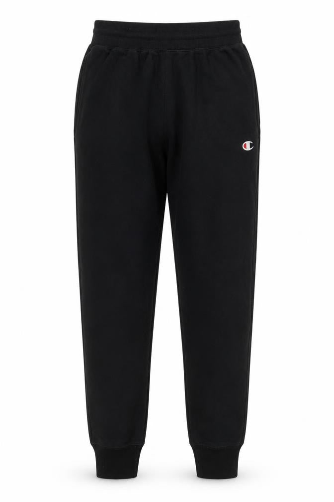 Champion Men’s Black Reverse Weave Sweatpants Medium Tapered Fit