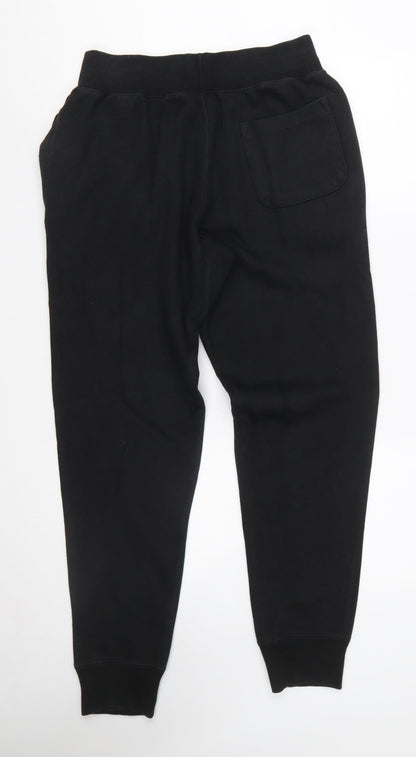 Champion Men’s Black Reverse Weave Sweatpants Medium Tapered Fit