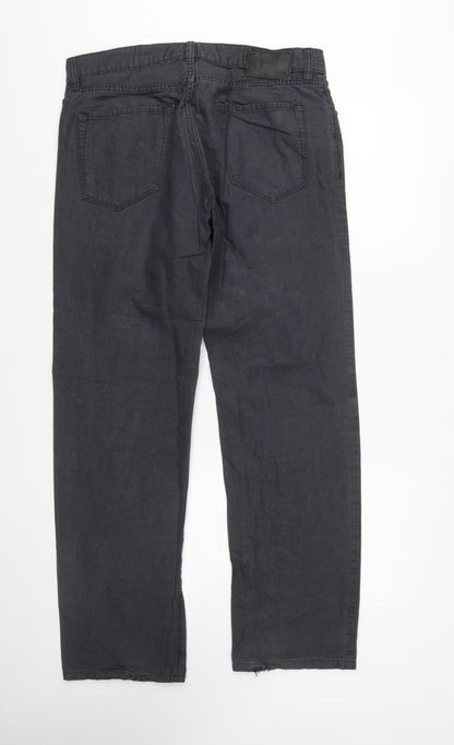 Hugo Boss Men's Black Chino Trousers Size 34 Regular Fit
