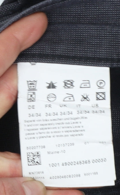 Hugo Boss Men's Black Chino Trousers Size 34 Regular Fit