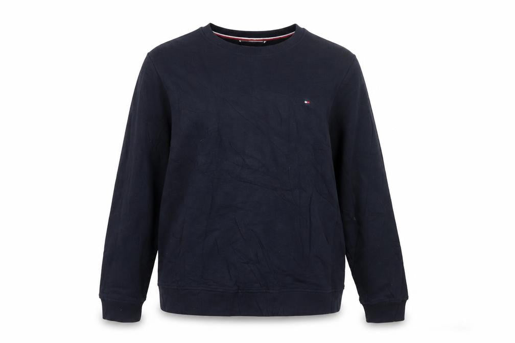 Tommy Hilfiger Womens Navy Blue XL Pullover Sweatshirt Cotton Blend
