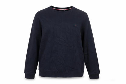 Tommy Hilfiger Womens Navy Blue XL Pullover Sweatshirt Cotton Blend