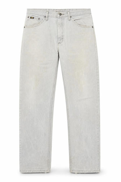 Lee Men's Grey Regular Fit Straight Jeans 34x32 Denim