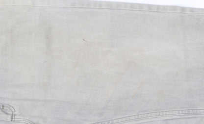 Lee Men's Grey Regular Fit Straight Jeans 34x32 Denim