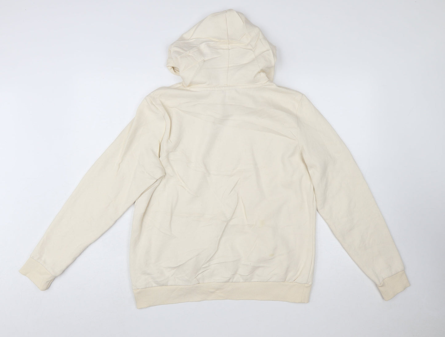 Puma Women's Beige Pullover Hoodie Cotton Blend Size L