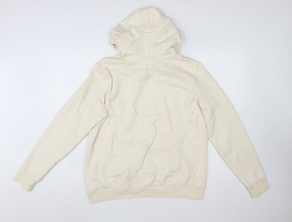 Puma Women's Beige Pullover Hoodie Cotton Blend Size L