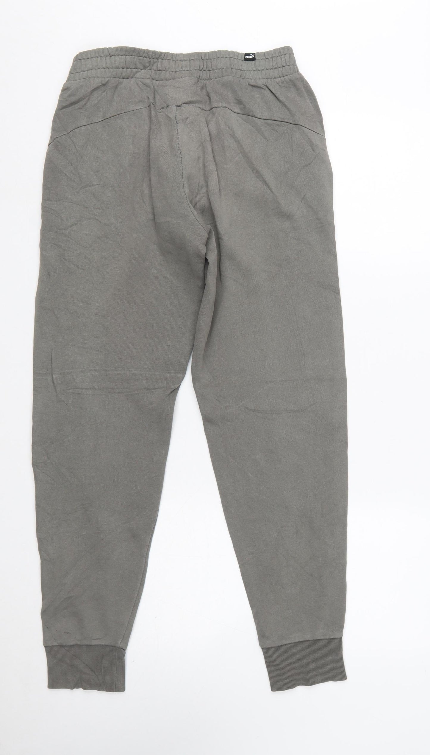 Puma Men's Grey Jogger Sweatpants Size S Elastic Waist