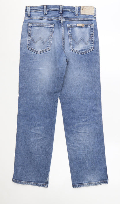 Wrangler Men’s Blue Regular Fit Straight Jeans W32 L30