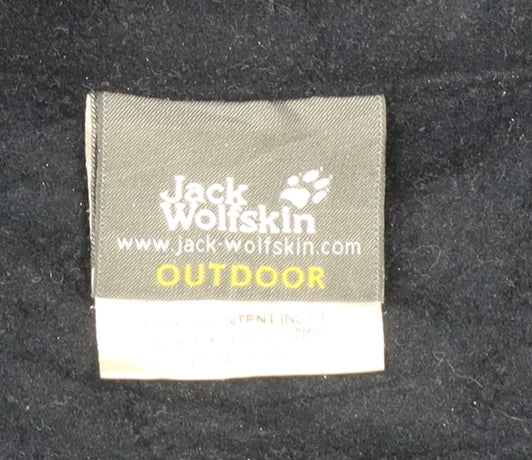 Jack Wolfskin Men's Black Fleece Full Zip Outdoor Jacket Size L