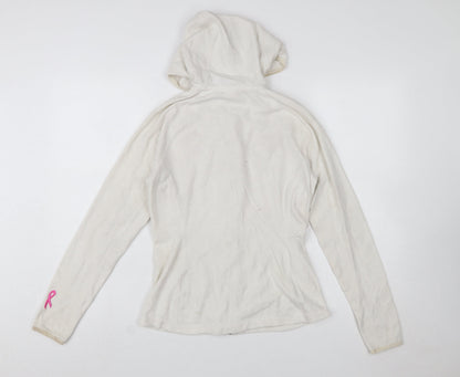 The North Face Women's Beige Full Zip Hoodie S Fleece Outdoor
