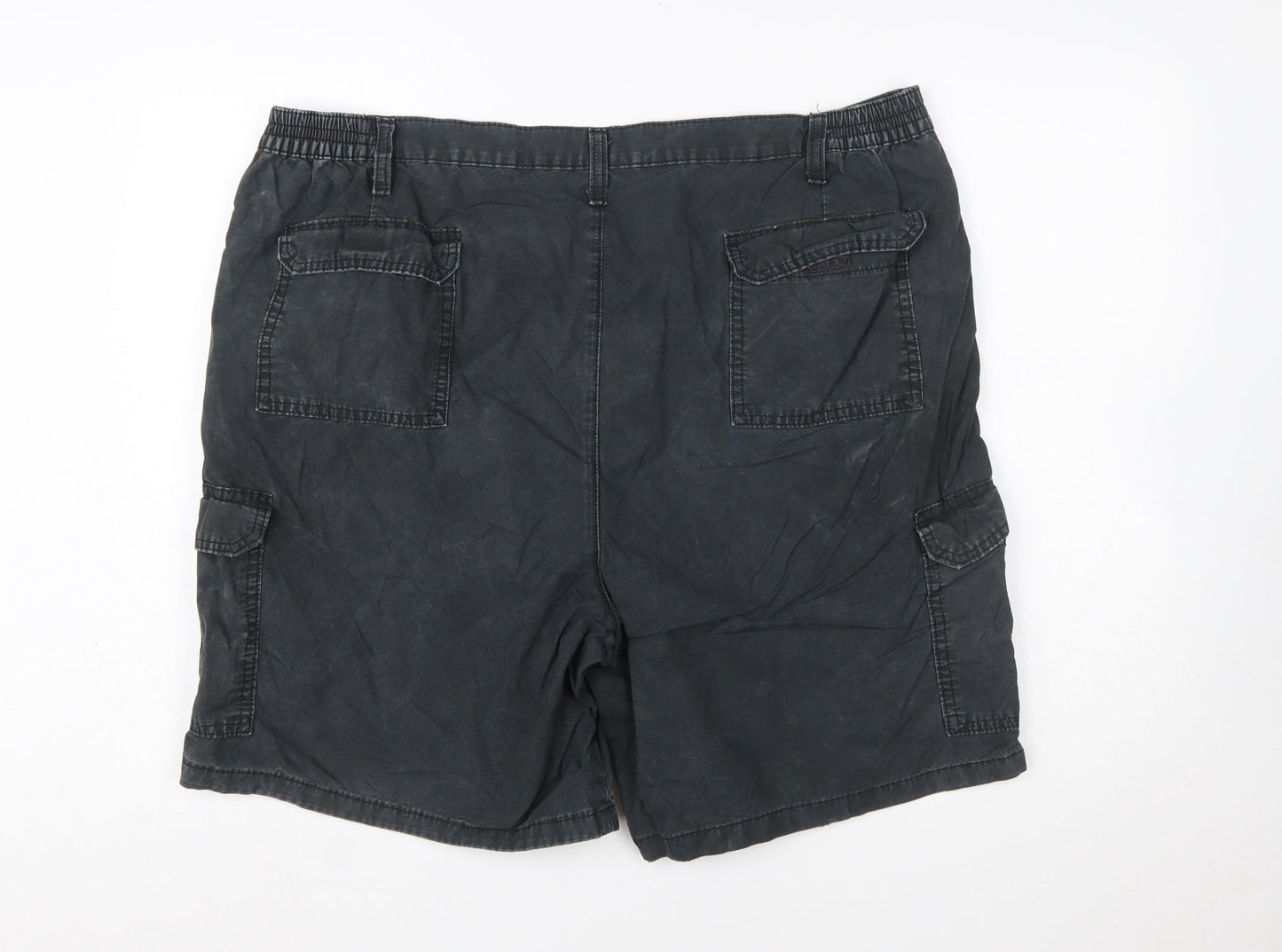 Wrangler Men's Black Cargo Shorts Size 44 Cotton Casual Workwear