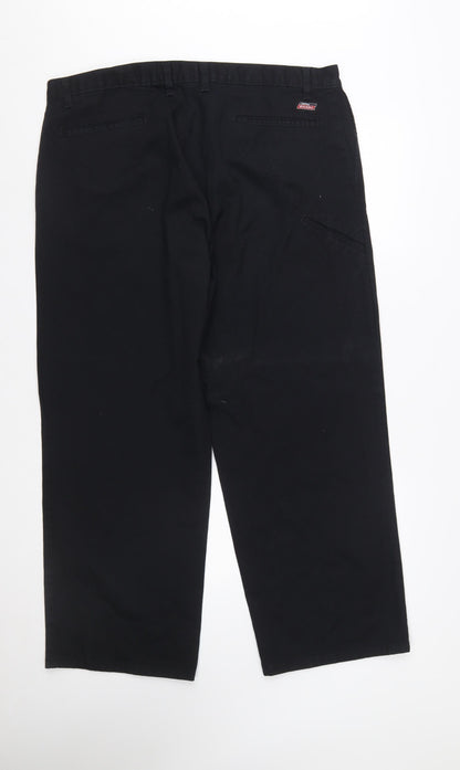 Dickies Men’s Black 40x30 Chino Work Trousers Regular Fit