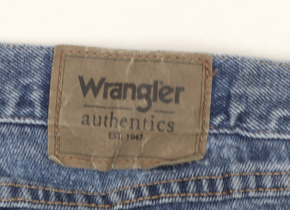 Wrangler Men's Blue Straight Fit Denim Jeans Size 50x32 Big & Tall