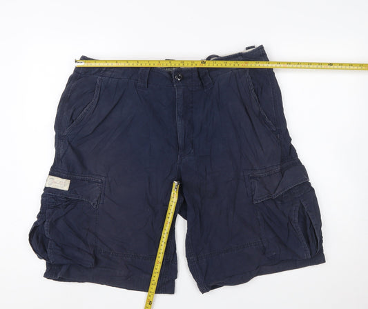 Polo Jeans Ralph Lauren Men's Blue Cargo Shorts Size 36 Regular Fit