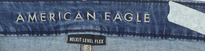 American Eagle Men's Blue Slim Straight Jeans 36x34 Denim Stretch