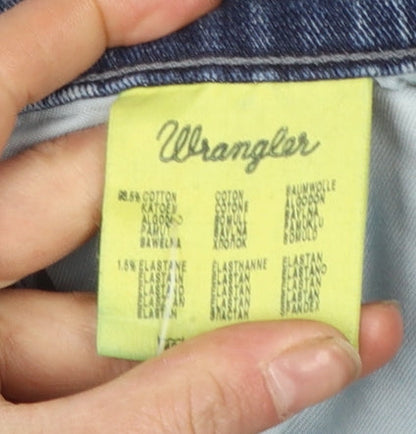Wrangler Men's Blue Straight Leg Denim Jeans W34 L32 Regular Fit