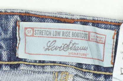 Levi Strauss Women's Blue Low Rise Bootcut Stretch Jeans Size 18W