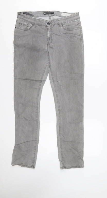 Levi's Women's Grey Mid Rise Skinny Jeans Size 12 Regular