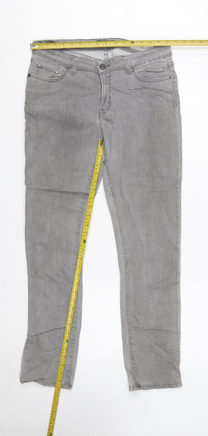 Levi's Women's Grey Mid Rise Skinny Jeans Size 12 Regular