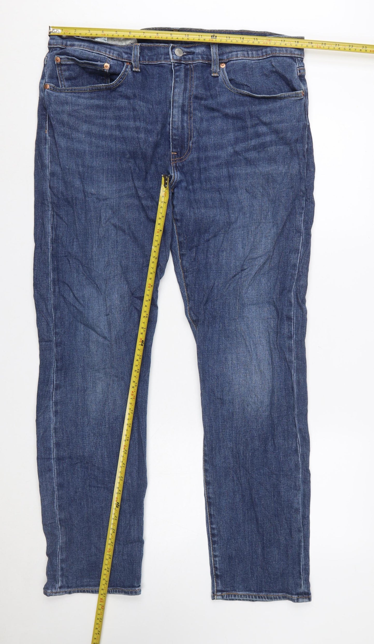 Levi's 502 Men's Blue 36W 32L Straight Fit Denim Jeans