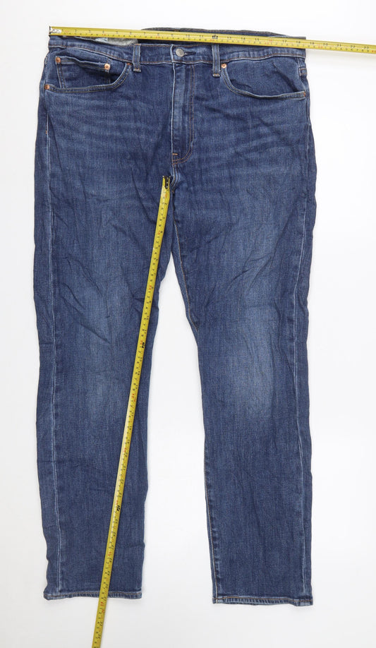Levi's 502 Men's Blue 36W 32L Straight Fit Denim Jeans