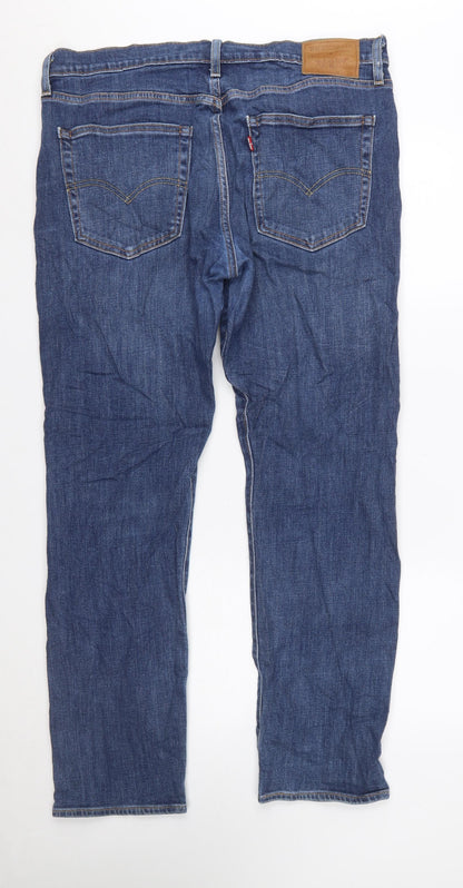 Levi's 502 Men's Blue 36W 32L Straight Fit Denim Jeans