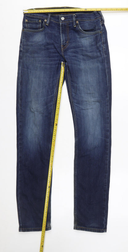 Levi’s 511 Men Blue Slim Straight Denim Jeans W30 L34