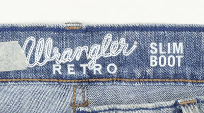 Wrangler Retro Slim Boot Light Blue Men's Jeans 30x34 Denim Classic