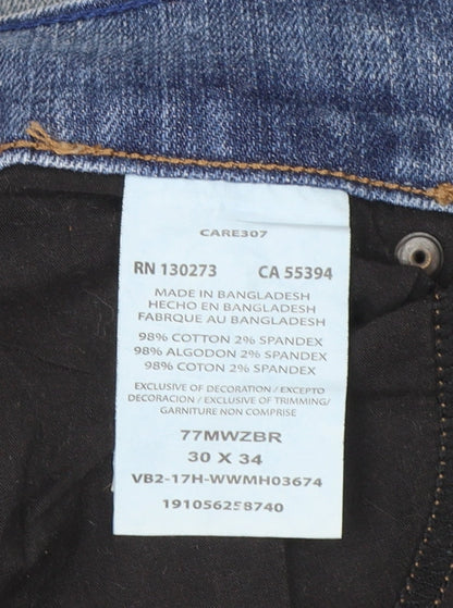 Wrangler Retro Slim Boot Light Blue Men's Jeans 30x34 Denim Classic