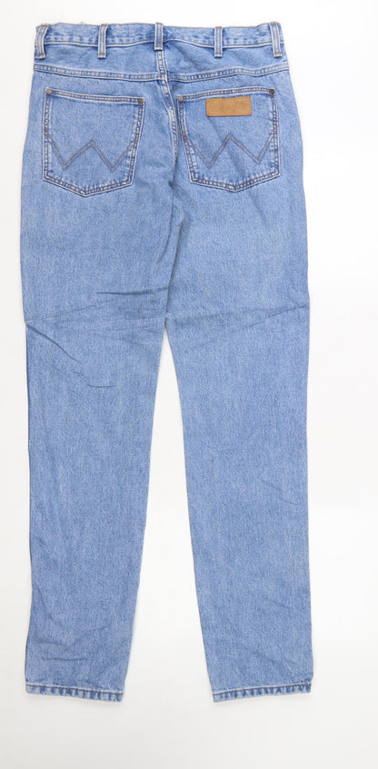 Wrangler Men’s Blue Tapered Denim Jeans 31x34 Classic Fit