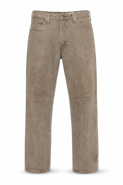 Wrangler Men's Beige Straight Leg Jeans 35x30 Cotton Denim Classic Fit