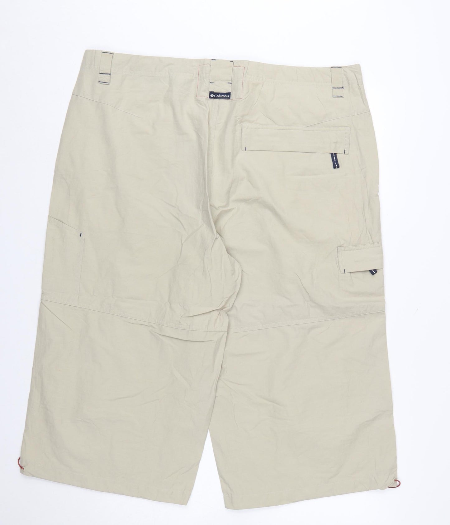 Columbia Men's Beige Cargo Shorts Size 38 Cotton Blend Outdoor