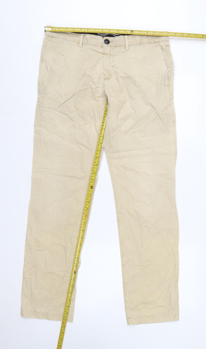 Stone Island Men's Beige Chino Trousers Slim Fit W33 L34