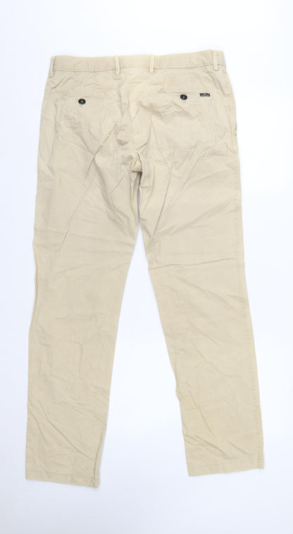 Stone Island Men's Beige Chino Trousers Slim Fit W33 L34