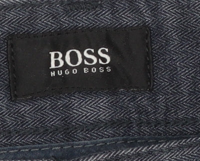 Hugo Boss Men's Blue Straight Fit Stretch Denim Jeans 34/34