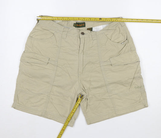Timberland Men's Beige 36 Cargo Shorts Cotton Nylon Outdoor