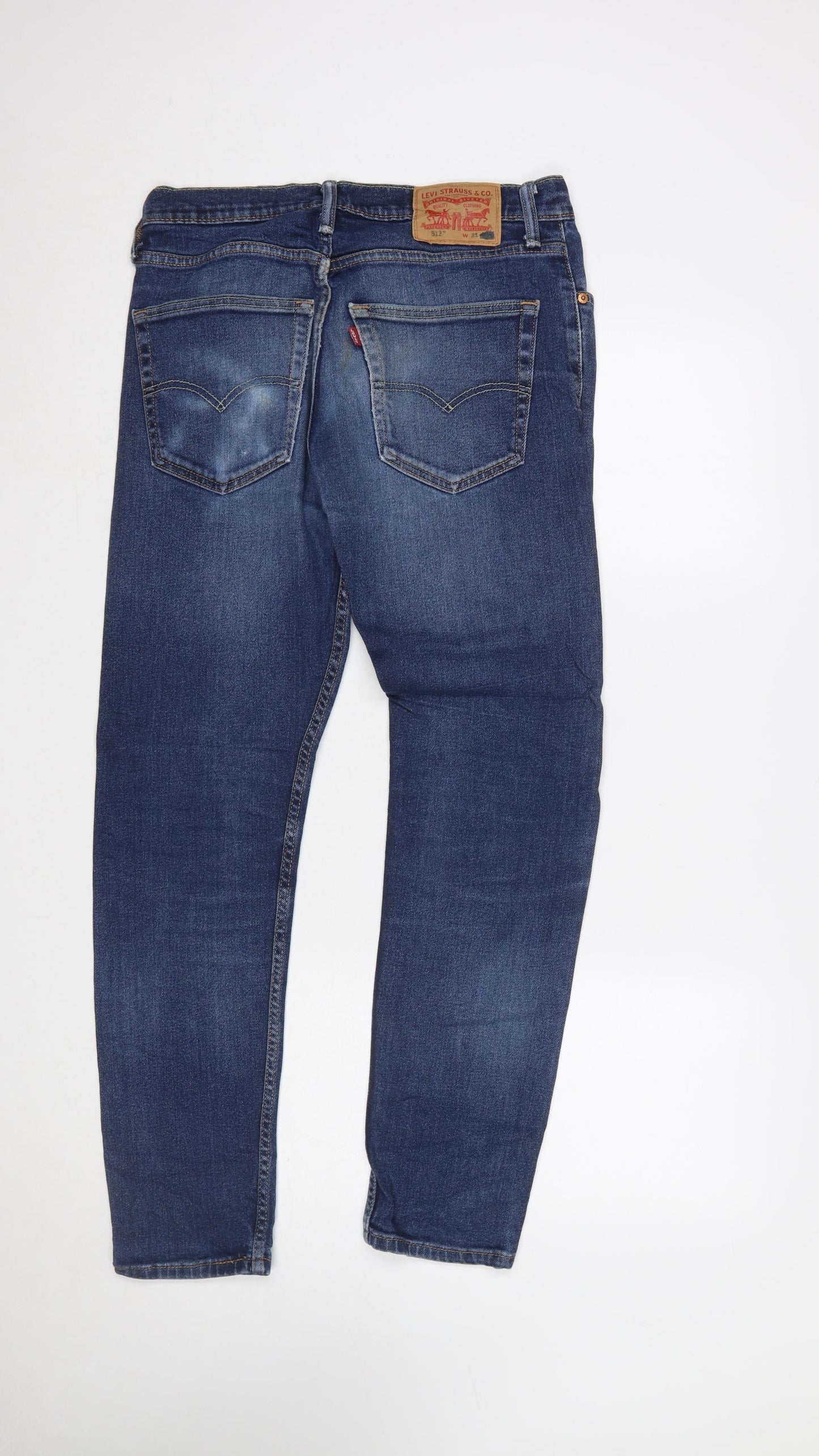 Levi’s 512 Men’s Blue 31x32 Straight Leg Stretch Denim Jeans