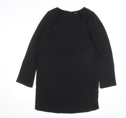 H&M Women’s Black Shift Dress Size 8 Long Sleeve Classic Workwear