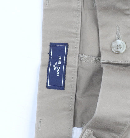 Dockers Men's Beige Chino Trousers W38 L32 Cotton Stretch Regular Fit