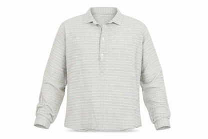 Magee Men’s Beige Check Cotton Long Sleeve Casual Shirt Size 40