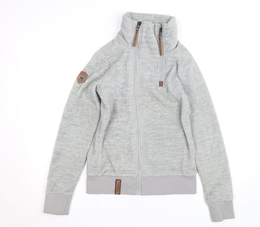 Naketano Men’s Grey Full Zip Fleece Jumper Small
