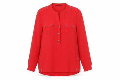 Star by Julien Macdonald Red Women's Size 12 Tunic Blouse