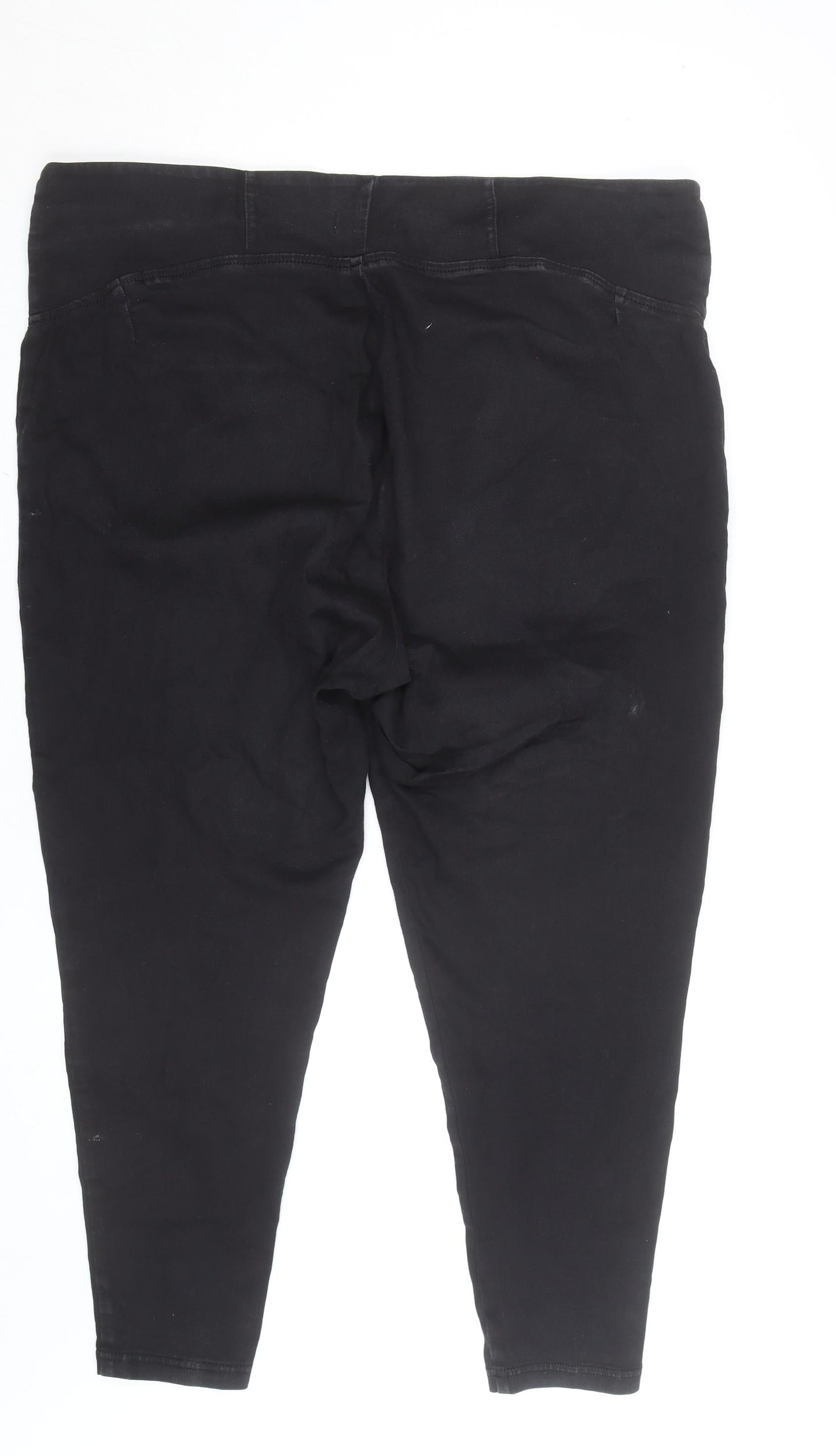 Marks and Spencer Women's Black Plus Size Jeggings 24 Stretch High Rise