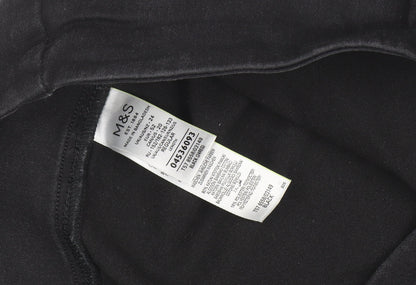 Marks and Spencer Women's Black Plus Size Jeggings 24 Stretch High Rise