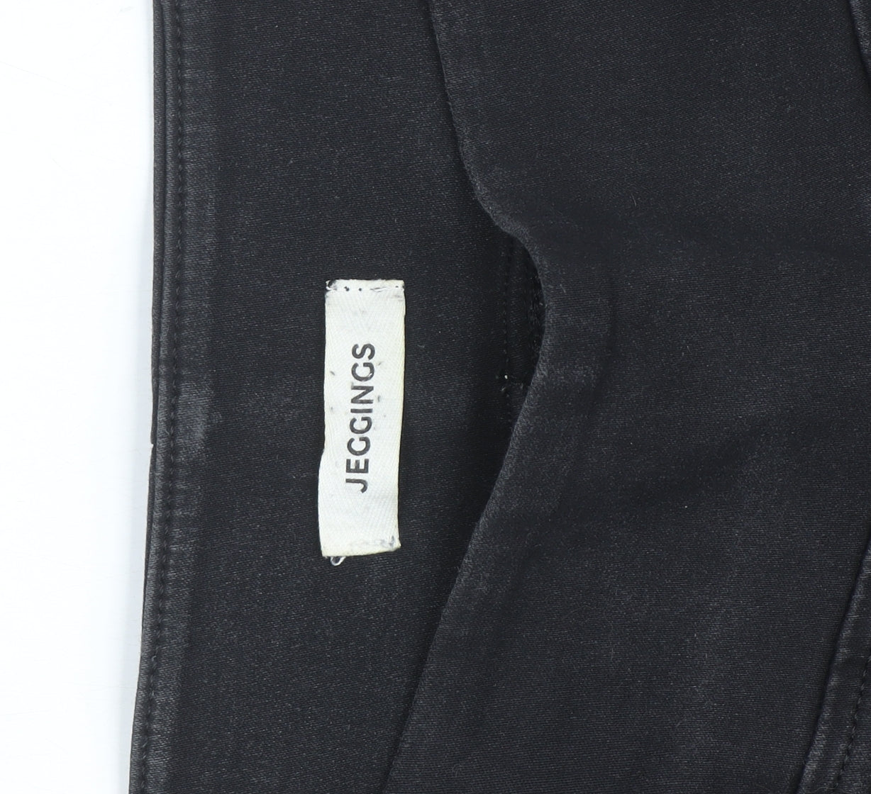 Marks and Spencer Women's Black Plus Size Jeggings 24 Stretch High Rise