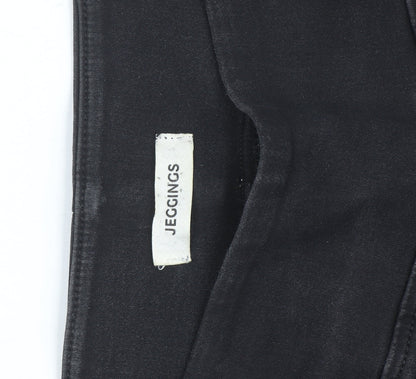 Marks and Spencer Women's Black Plus Size Jeggings 24 Stretch High Rise