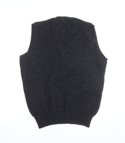 Christopher Hayes Men's Multicoloured Wool Argyle Vest M