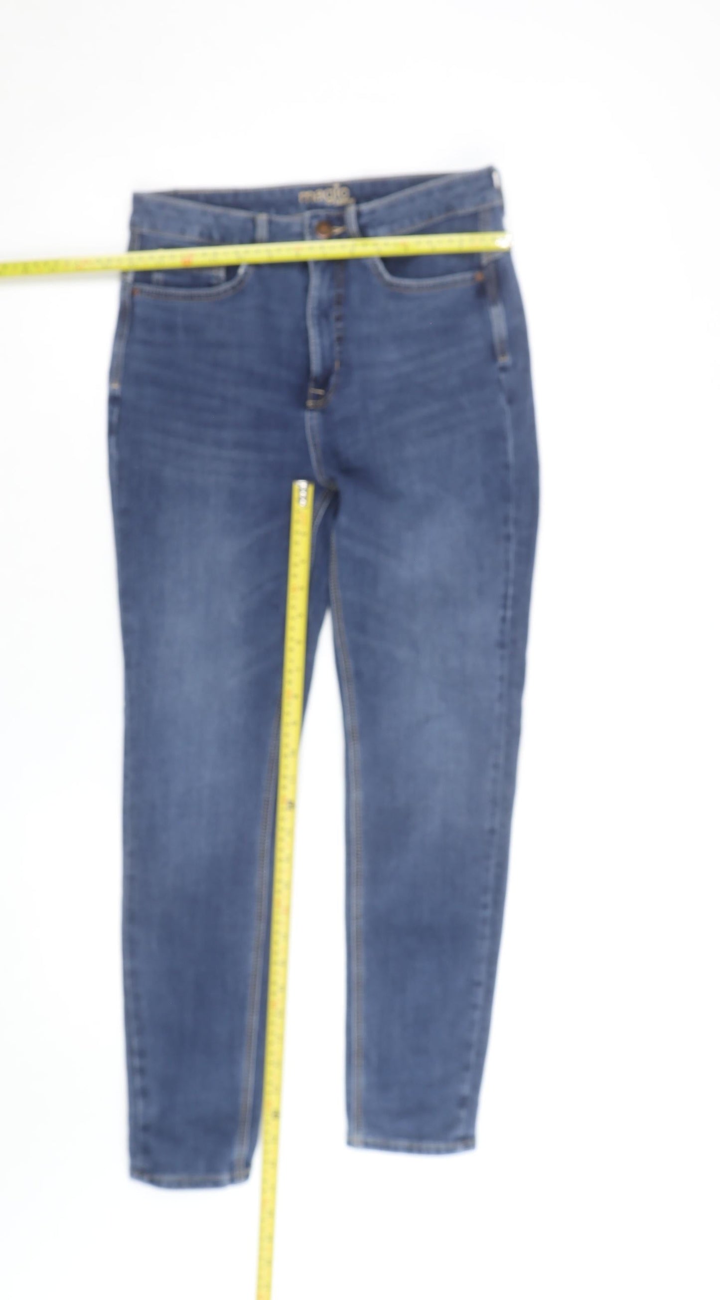 Marks and Spencer Women's Blue Skinny Magic Jeans Size 12 Regular