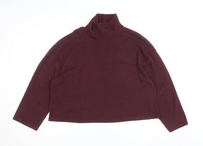 Dunnes Women’s Purple Roll Neck Long Sleeve Pullover Jumper L